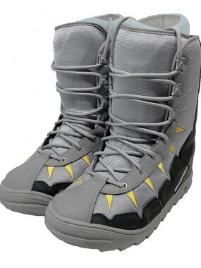 NEW Burton Moto Snowboard Boots!  US 8 UK  Euro 41  Gray Black Traditional Lace